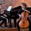 Jugendliche Kammermusiker zu Gast im Pianohaus Wedell im Taunus. Foto: Hinrich Wulff