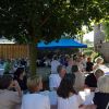 Publikum im Innenhof, Foto: Bernhard Vogt