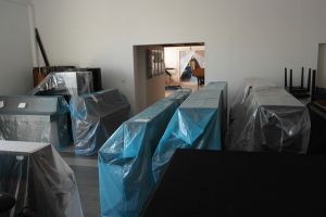 Einlagerung von Klavieren im Pianohaus Wedell